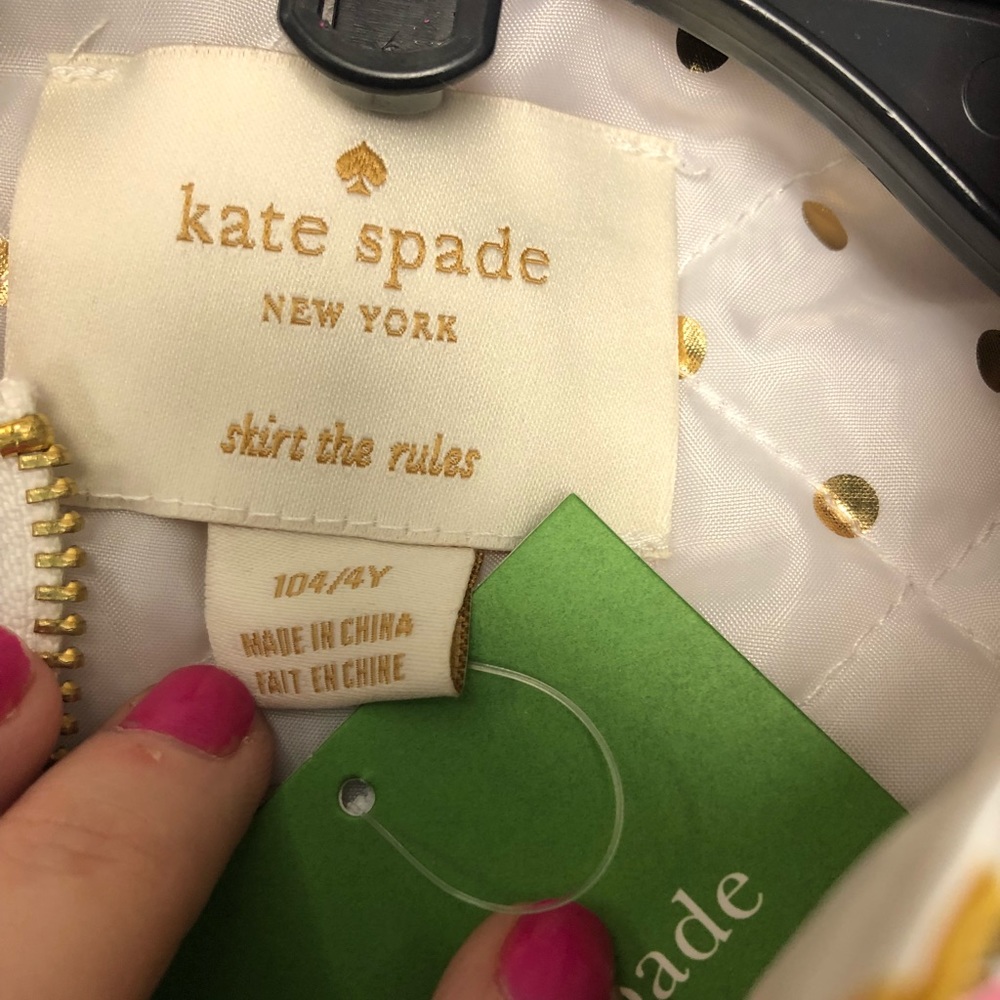 Kate Spade Little Girls Floral Bomber Jacket - Picture 5 of 5